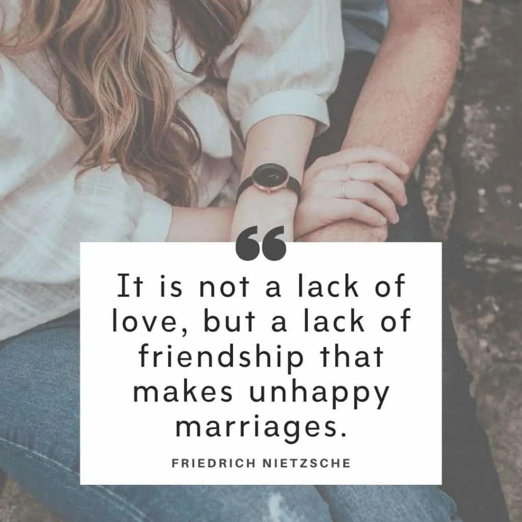 A Friedrich Nietzche quote about troubled marriage