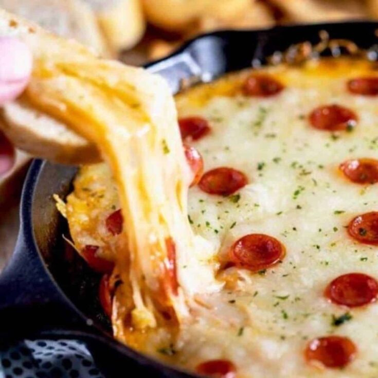 Cheesy pizza dip perfect as Super bowl appetizer