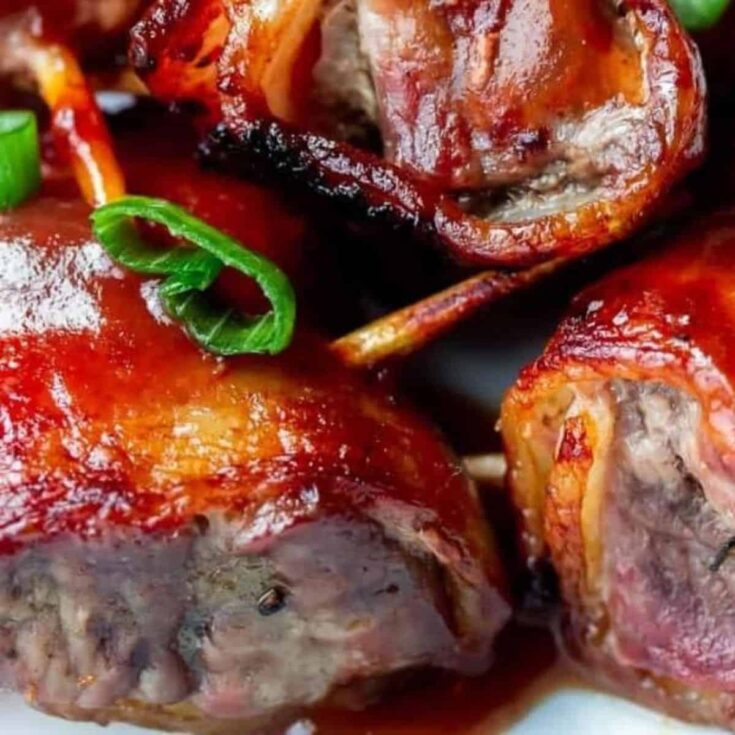 Bacon wrapped barbecue beef bites perfect as Super bowl appetizer