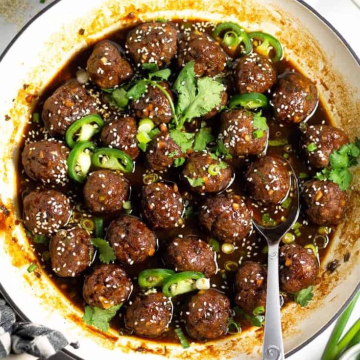 Baked Korean beef meatballs perfect as Super bowl appetizer