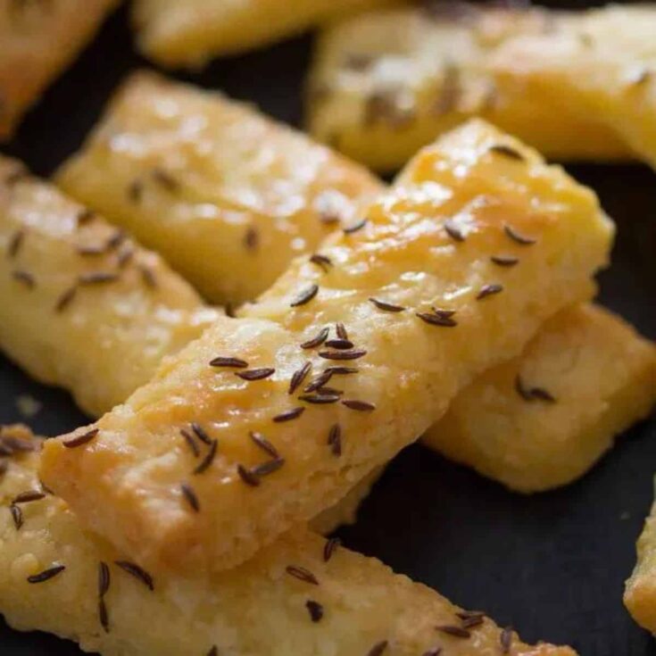 Homemade cheese crackers perfect as Super bowl appetizer