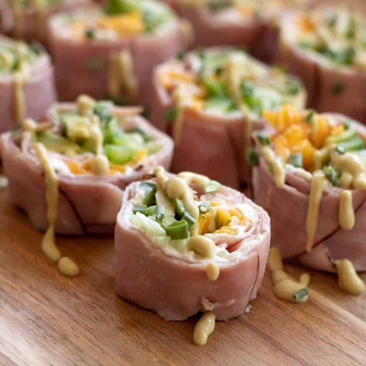 Keto lunch meat roll ups perfect as Super bowl appetizer