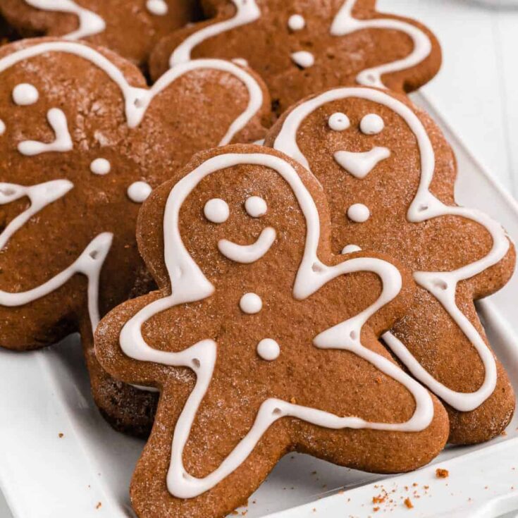 Classic gingerbread cookies perfect to serve as Christmas cookies