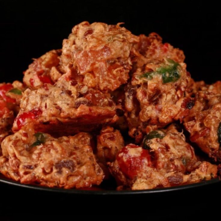 Fruitcake cookies perfect to serve as Christmas cookies