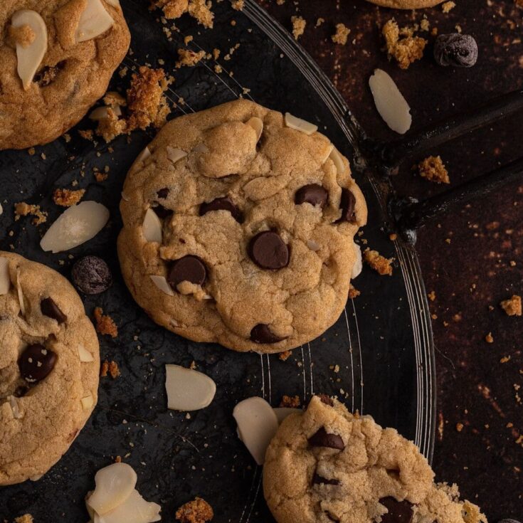 Maple syrup chocolate chip cookies perfect to serve as Christmas cookies