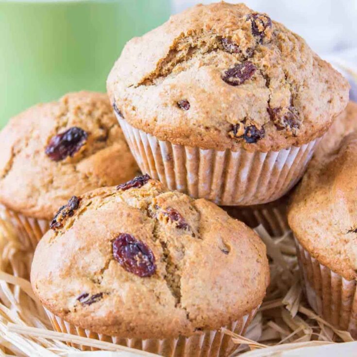A set of appetizing Irish soda bread muffins