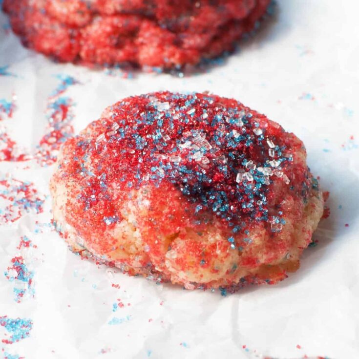 Easy patriotic sugar cookies perfect as Patriotic Cookies