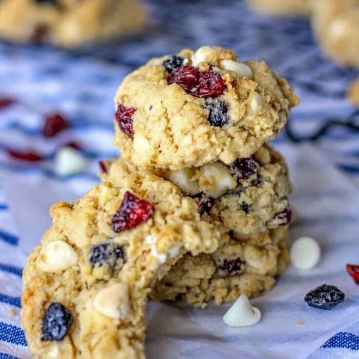 Red, white, and blue cookies perfect as Patriotic Cookies