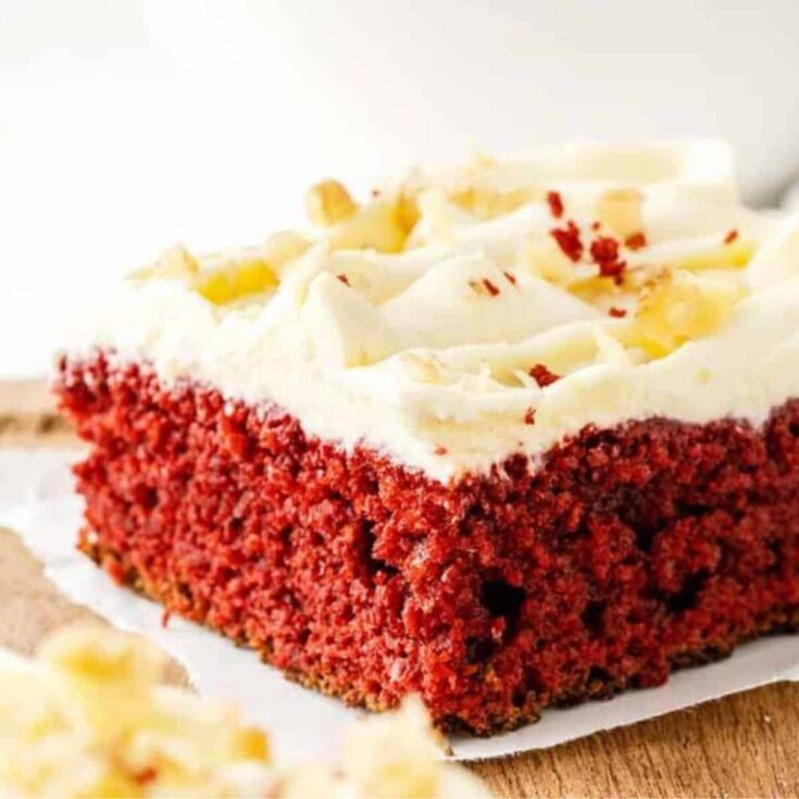 Gluten free red velvet cake recipe with cream cheese frosting perfect as Patriotic Cake
