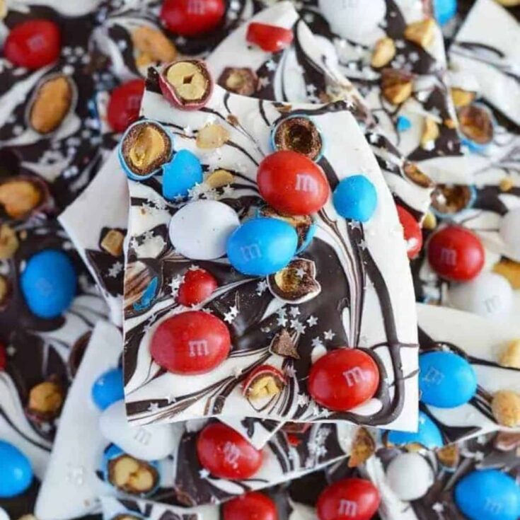 An easy patriotic bark Patriotic Dessert