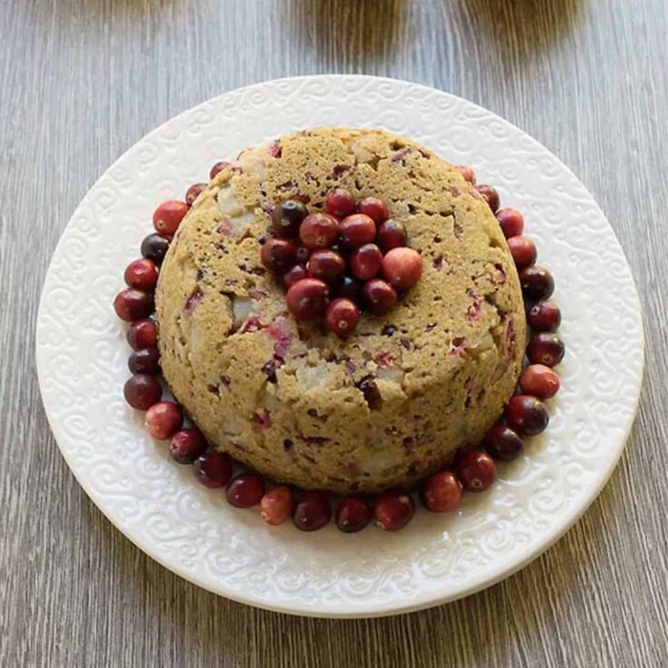 Instant pot Thanksgiving Pear and cranberry