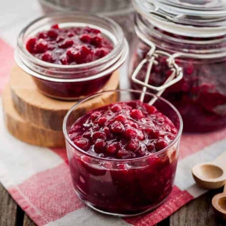 Instant pot Thanksgiving Pressure cooker cranberry chutney