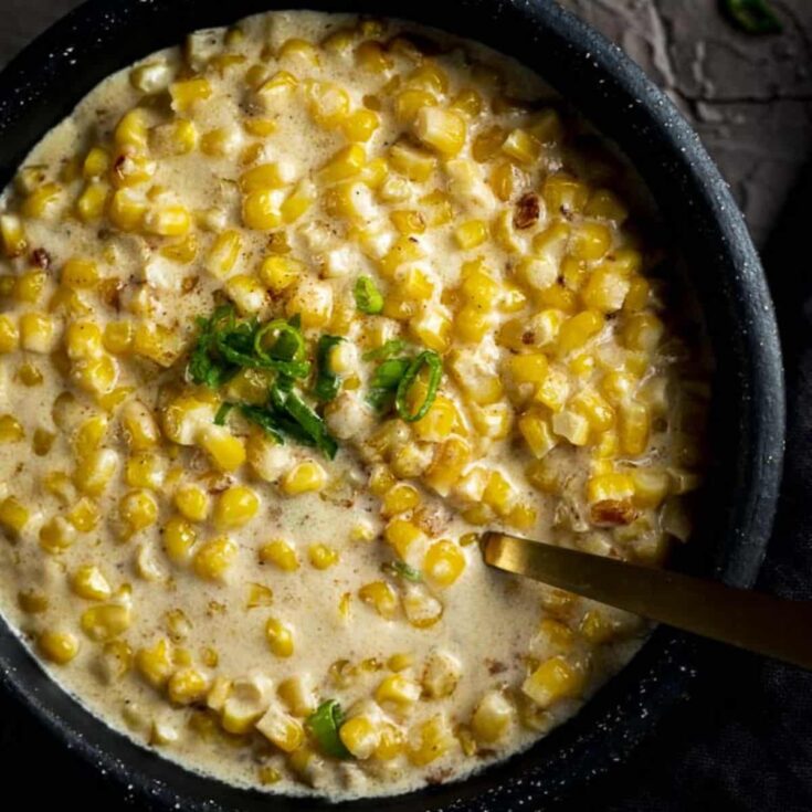 Instant pot Thanksgiving homemade creamed corn