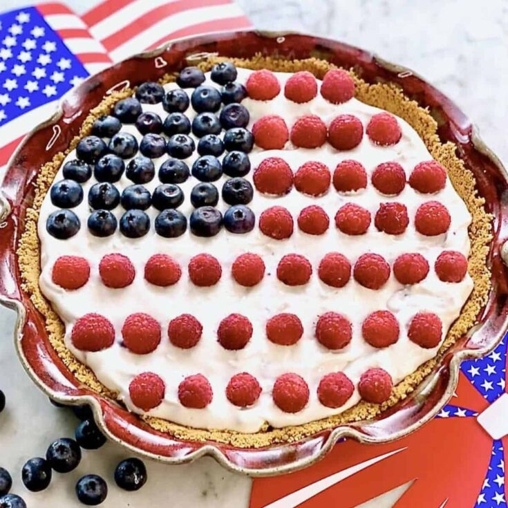 Red, white and blue pie Patriotic Dessert