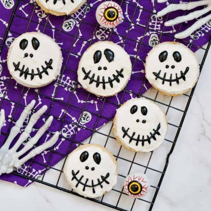 Jack Skellington Halloween cookies