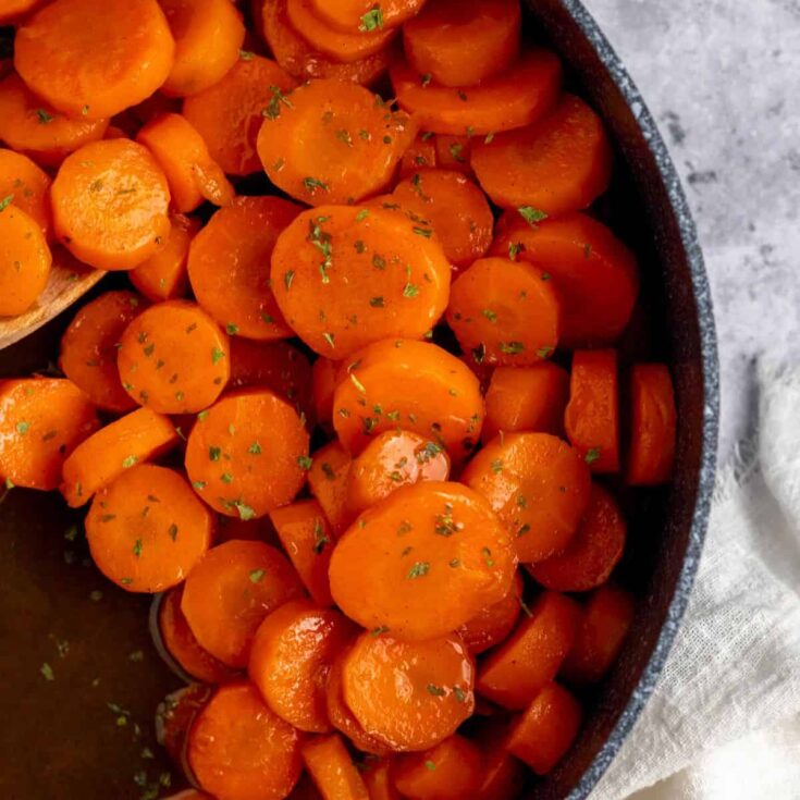 Maple glazed carrots cookout sides