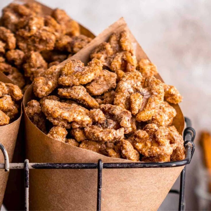 Candied walnuts cooked after reading these Fall appetizers recipe