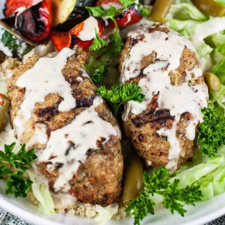 Chicken kofta kebabs cooked after reading these Summer grilling recipes