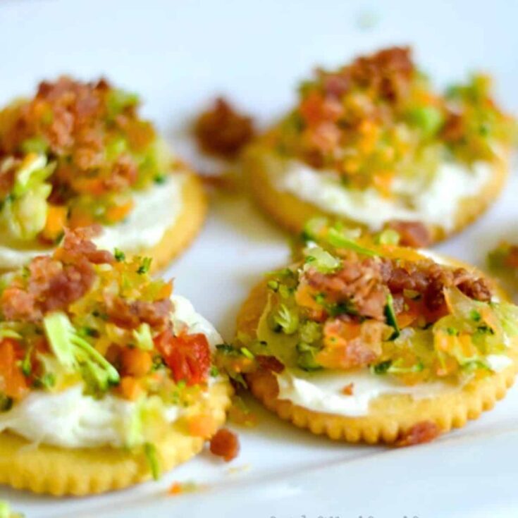 Cream cheese garlic ranch and veggie cooked after reading these summer appetizer recipes