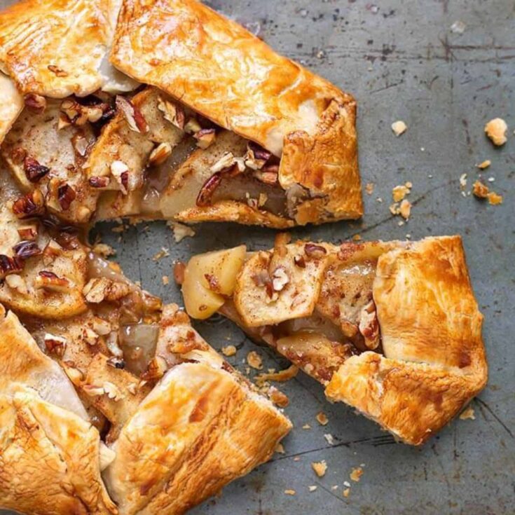 Easy apple galette dessert prepared after reading these Picnic food ideas