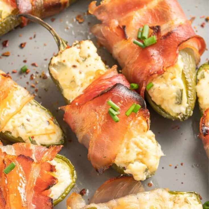 Jalapeno poppers with bacon cooked after reading these Tailgating recipes