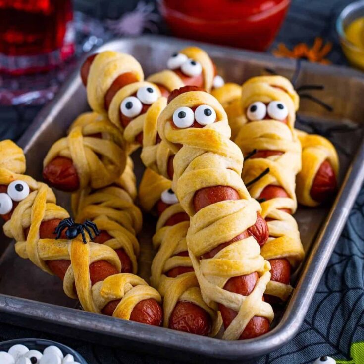 Mummy dogs cooked after reading these Halloween starters
