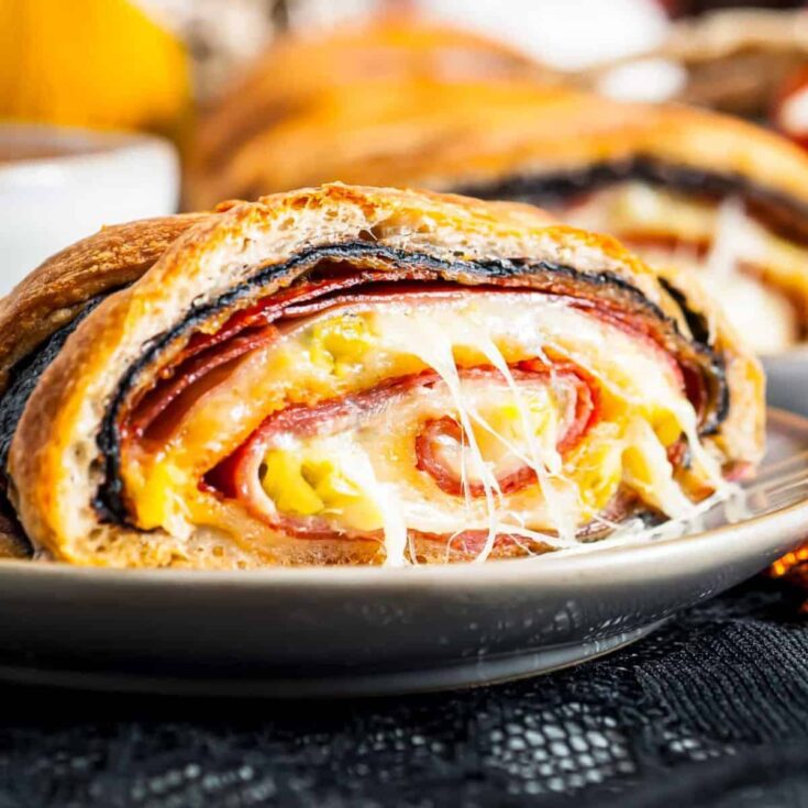 Mummy stromboli cooked after reading these Halloween starters
