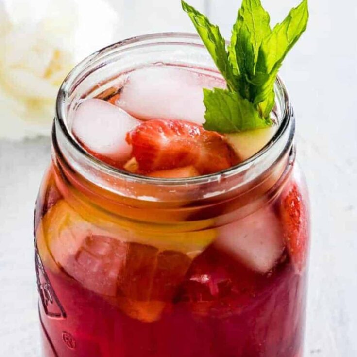 Non alcoholic sangria prepared after reading these summer mocktails