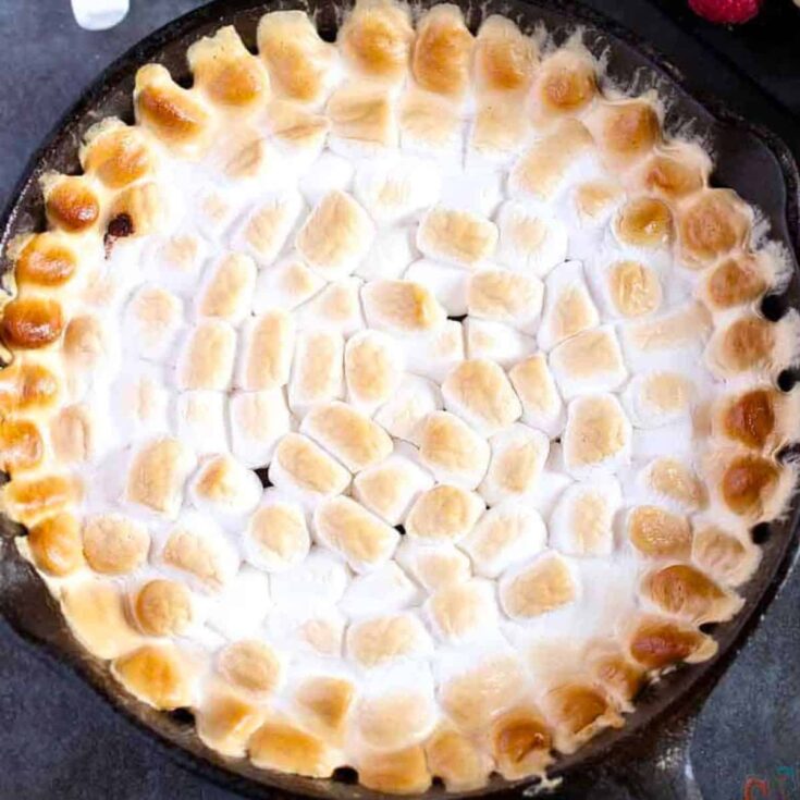 S'more dip prepared after reading these s'mores recipes