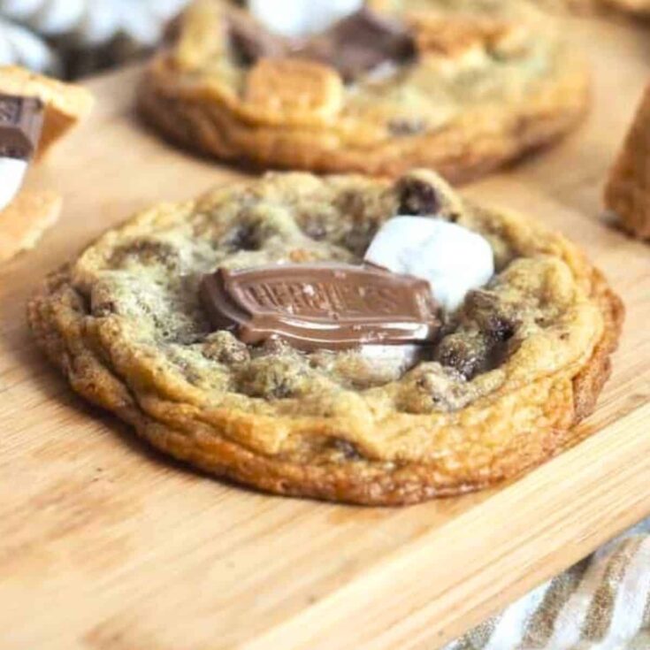 S'mores chocolate chip cookies baked after reading these s'mores recipes