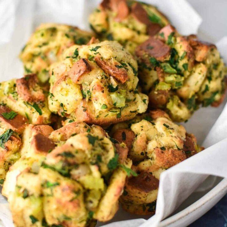 Stuffing balls prepared after reading these Fall appetizers recipe