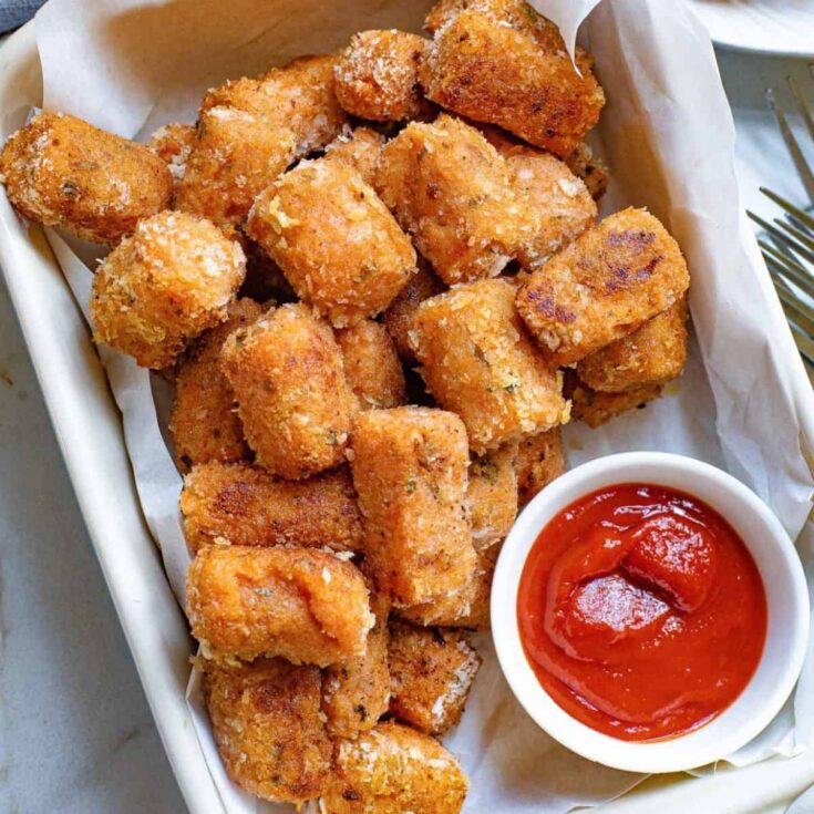 Sweet potato tater tots cooked after reading these Fall appetizers recipe