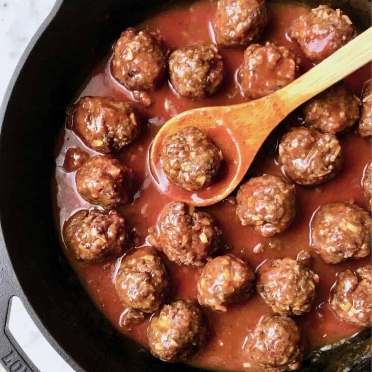 A bowl of meatballs cooked after reading these Tailgating recipes