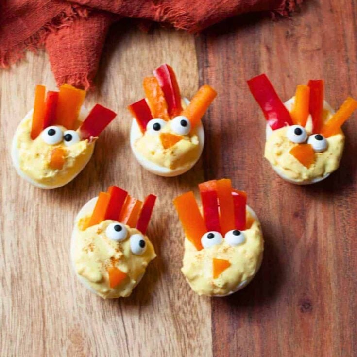 Thanksgiving deviled eggs cooked after reading these Thanksgiving appetizers