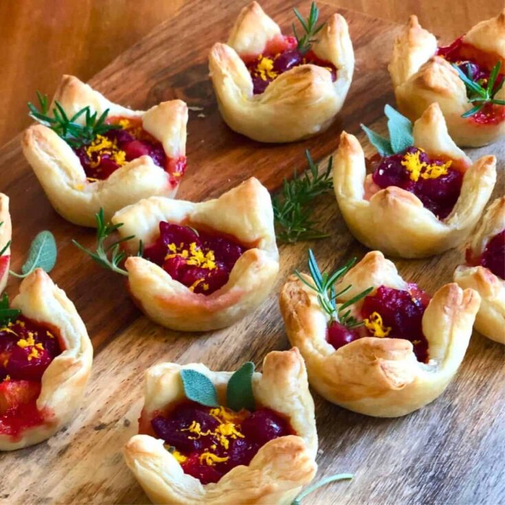 Vegan cranberry cheese bites prepared after reading these Fall appetizers recipe