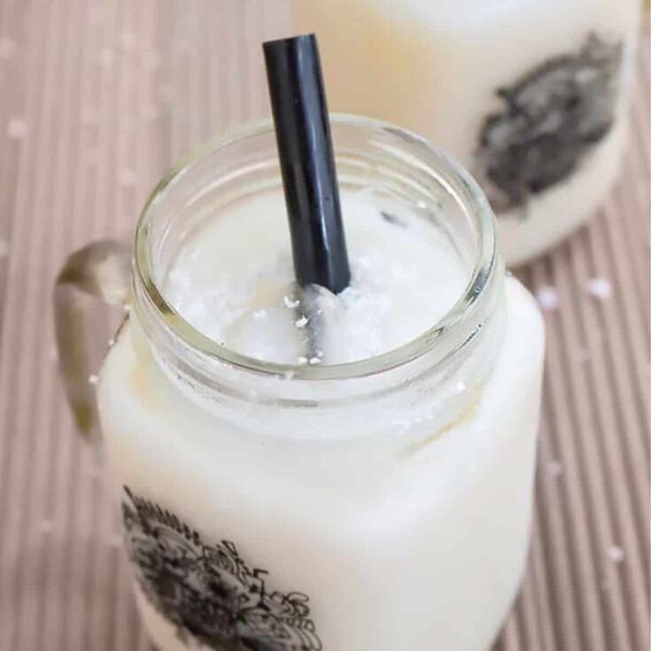 Virgin pina colada summer mocktail