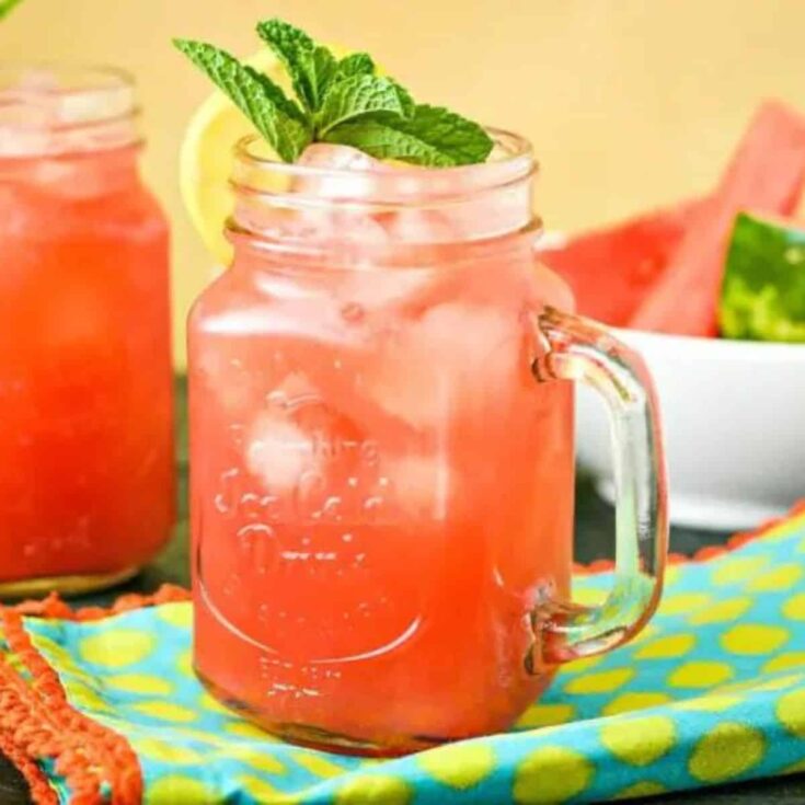 Watermelon cooler mocktail prepared after reading these summer mocktails