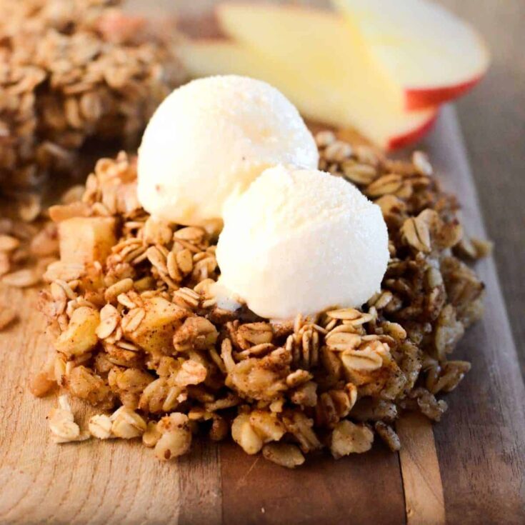 Apple pie baked oatmeal prepared after reading these Fall breakfast ideas