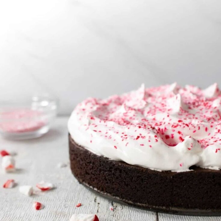 Brownie Christmas chocolate cake