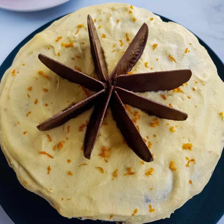 Chocolate orange cake baked after reading these Christmas chocolate cake recipes