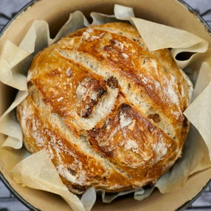 No knead fruit bread baked after reading these Fall breakfast ideas