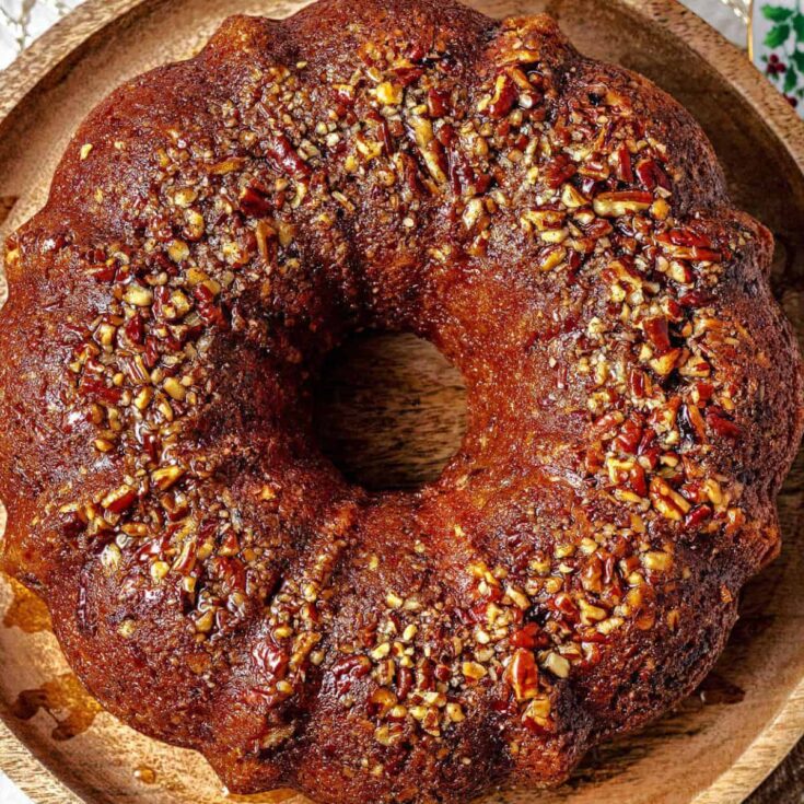 Rum cake baked after reading these Christmas Bundt cake recipes