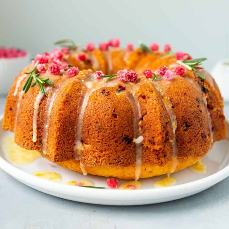 The best cranberry orange cake baked after reading these Christmas Bundt cake recipes