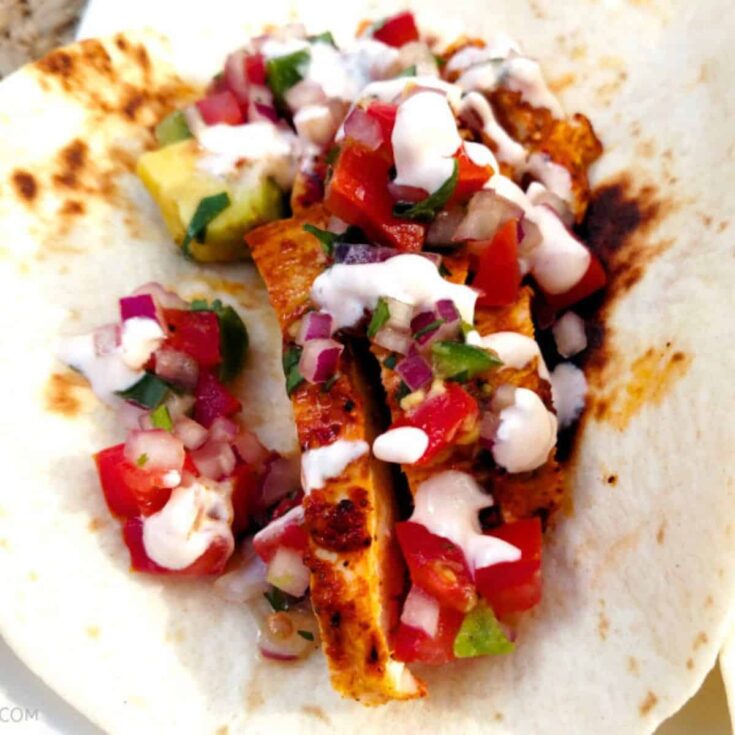 Achiote chicken tacos prepared after reading these Taco Tuesday recipes