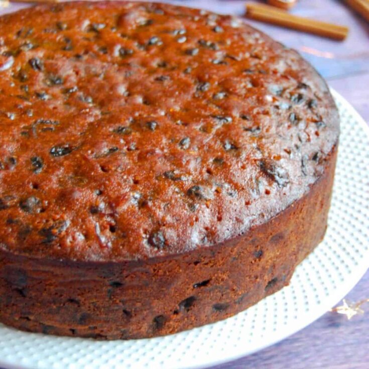 Amaretto cake baked after reading these Christmas cake recipes