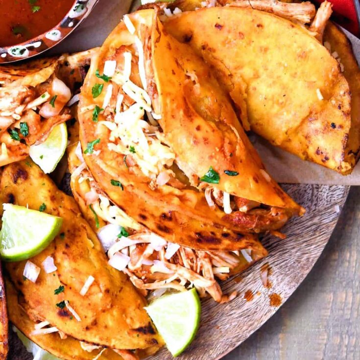 A set of chicken Birria tacos prepared after reading these Taco Tuesday recipes