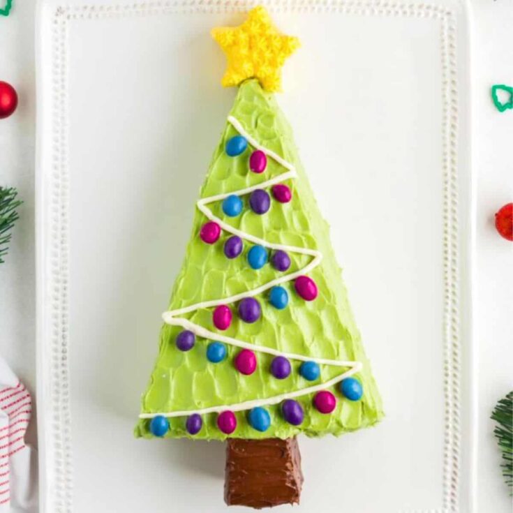 Christmas tree cake baked after reading these Christmas cake recipes