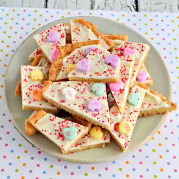 Conversation heart sugar cookies made after reading these Valentine cookies