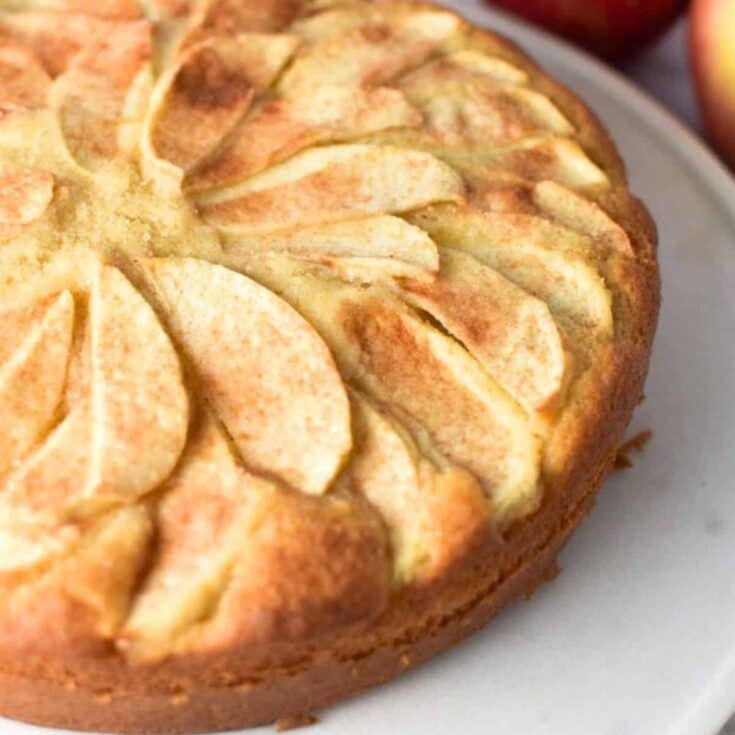 French apple cake baked after reading these Christmas cake recipes