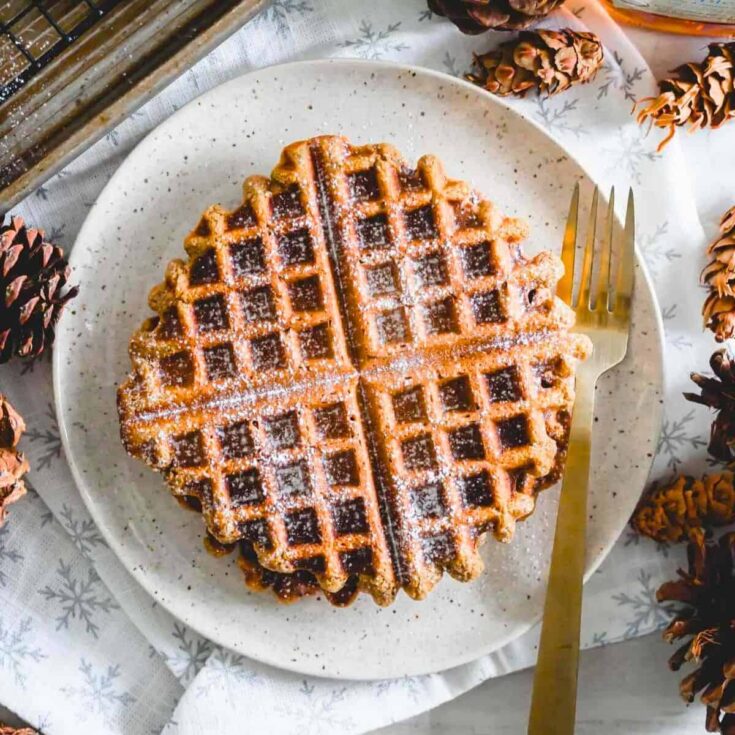 Gingerbread waffles made after reading these Wonderful waffle recipes